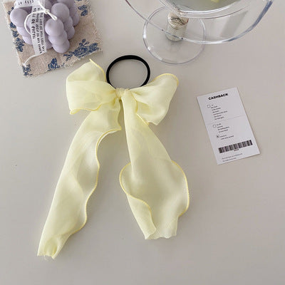Wholesale Big bow lace hair tie